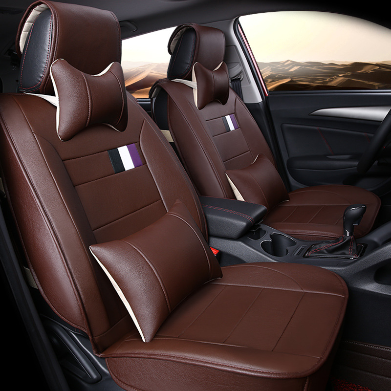ڵ ׸ ׼   ڵ Ʈ Ŀ   Ͽ ڵ ¼    , ĸ 5 Ʈ ZD006/Car Interior Accessories Luxury Leather Car Seat Cover Four Season Use C
